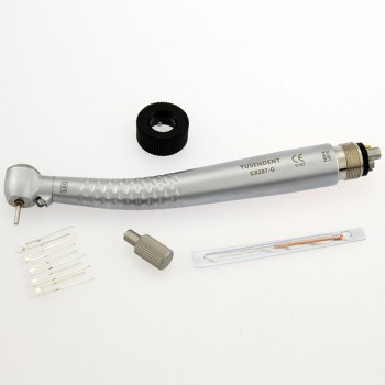 YUSENDENT 6 ホール LED 光ファイバー 高速歯科ハンドピースLED電球交換可能