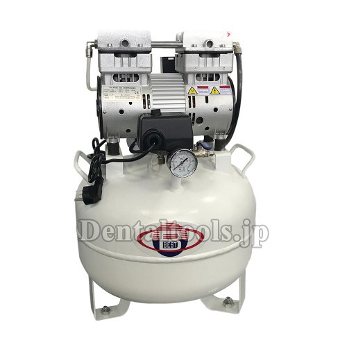 BEST 550W オイルレス歯科用エアーコンプレッサー ポータブルユニット BD101 40L