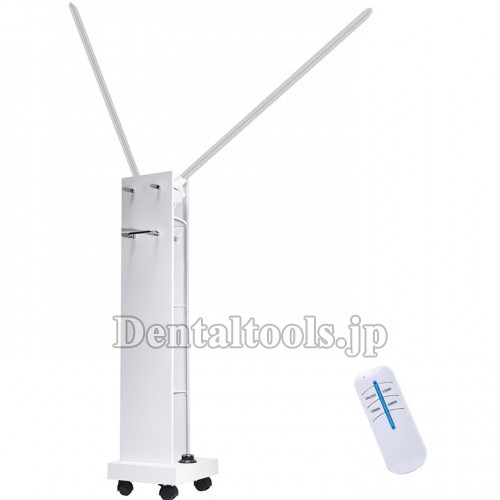 300W UVC + オゾン消毒ランプ 紫外線移動式滅菌消毒トロリー (レーダーセンサー付き)