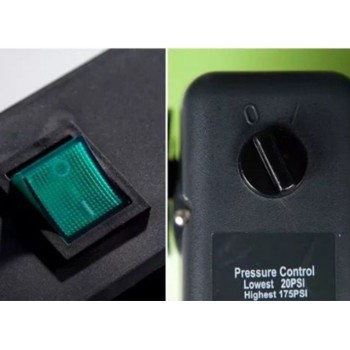 2400W 歯科用オイルレス エアーコンプレッサー ドライヤー付き Greeloy GA-83Y