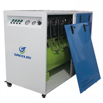 3200W 歯科用オイルレス エアーコンプレッサー 消音ケース付き Greeloy GA-84X 