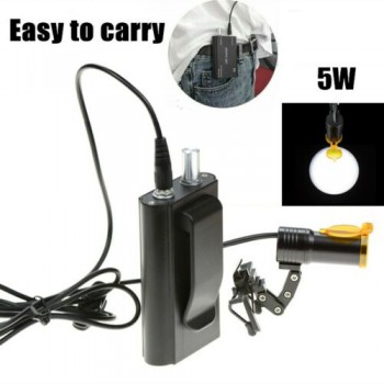 YOYO 歯科用メタルクリップ式5W LEDヘッドライト+フィルター &ベルトクリップ