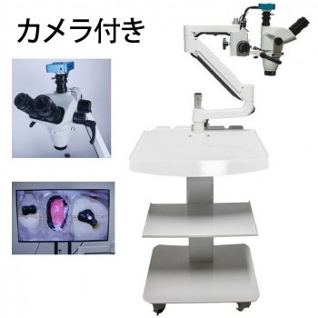 10X 歯科根管治療用手術用 顕微鏡 ルーペ トロリータイプ カメラ付き