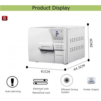 LAFOMED MA-8-L 歯科用オートクレーブクラスB高圧蒸気滅菌器 プリンター付き 8-23L