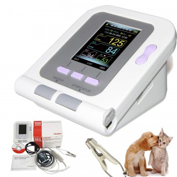 CONTEC 08A-VET 動物用血圧計 デジタル血圧モニター デジタル血圧計 獣医/動物NIBP + SPO2プローブ