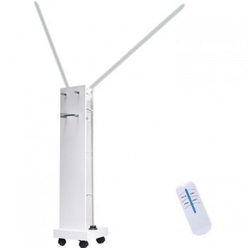 300W UVC + オゾン消毒ランプ 紫外線移動式滅菌消毒トロリー (レーダーセンサー付き)