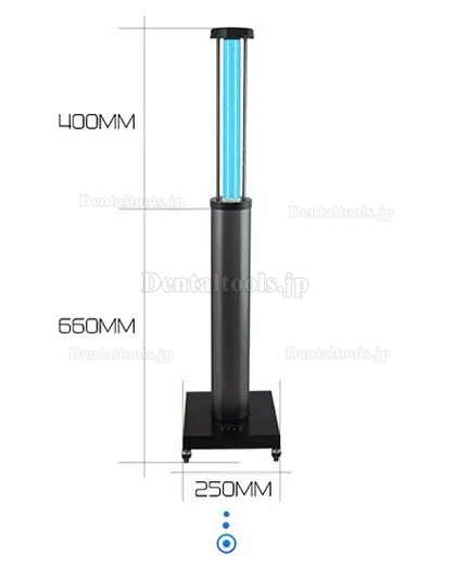 150-200W UVC + オゾン自動伸縮消毒ライト紫外線滅菌消毒トロリー