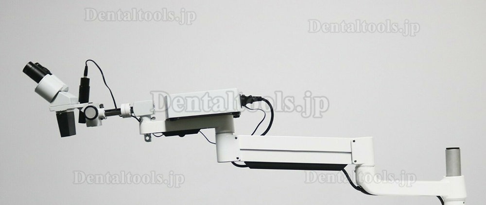 10X 歯科手術用顕微鏡 5W LEDライト＆トロリーカートユニット付き (ENTに適用)