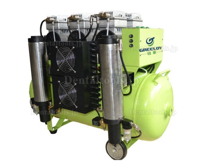 2400W 歯科用オイルレス エアーコンプレッサー ドライヤー付き Greeloy GA-83Y