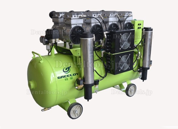 3200W 歯科用オイルレス エアーコンプレッサー ドライヤー付き Greeloy GA-84Y