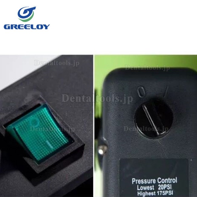 3200W 歯科用オイルレス エアーコンプレッサー ドライヤー付き Greeloy GA-84Y