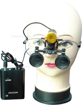 Micare® 歯科用双眼ルーペ4.0倍拡大鏡＆ポータブルLEDヘッドライトJD2200 セット