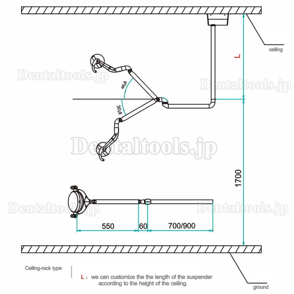 Saab® 歯科手術用LEDライト・手術用照明器（28ｗ）P106A