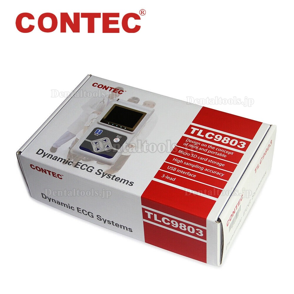 CONTEC TLC9803 3リードポータブル心電計 携帯型心電計 ECG心電図